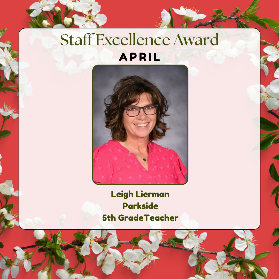 Staff Excellence Award for April